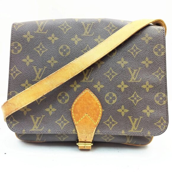 Authentic Louis Vuitton Cartouchiere GM Monogram Crossbody Bag LCMON194-112025